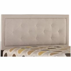 Discount 👍 Hillsdale Becker Upholstered Twin Panel Headboard In Cream ❤️