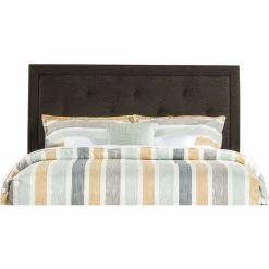 Cheap 🛒 Hillsdale Becker Upholstered Twin Panel Headboard In Black ⌛
