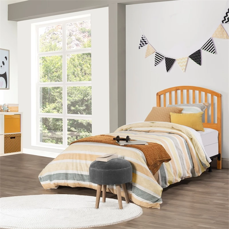 Best Sale ๐งจ Hillsdale Carolina Twin Spindle Headboard In Country Pine ๐ฅฐ - Image 6