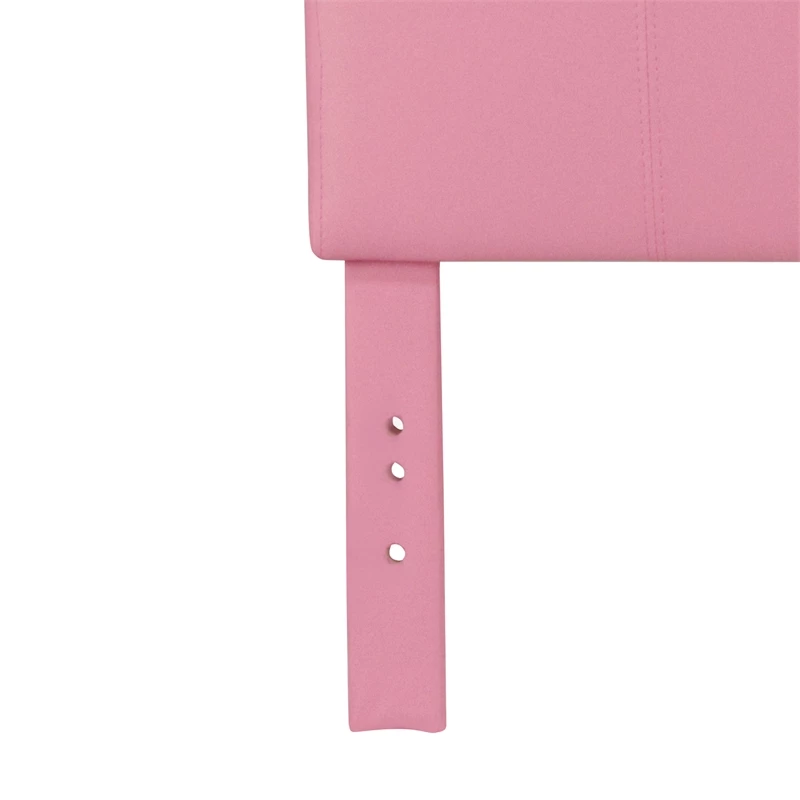 Deals โ๏ธ Furniture Of America Mevea Faux Leather Full/Queen Panel Headboard In Pink ๐ - Image 4