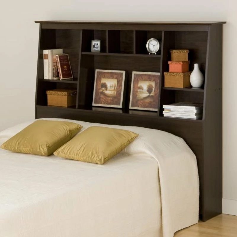Budget ❤️ Prepac Slant-Back Tall Full/Queen Bookcase Headboard In Espresso 😉 - Image 3