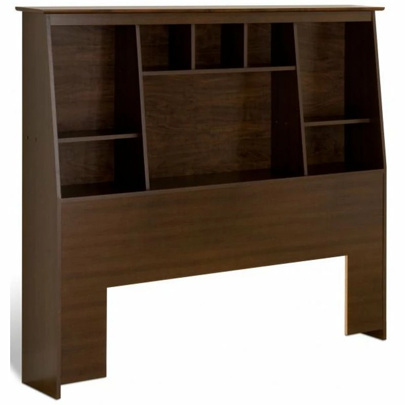 Budget ❤️ Prepac Slant-Back Tall Full/Queen Bookcase Headboard In Espresso 😉