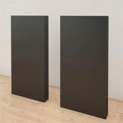 Discount 🥰 Nexera Extension Panels For Nexera Plank Effect Headboards Set Of 2 Black ✔️