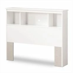 Hot Sale 😉 South Shore Crystal Collection Twin Bookcase Headboard In White 🌟
