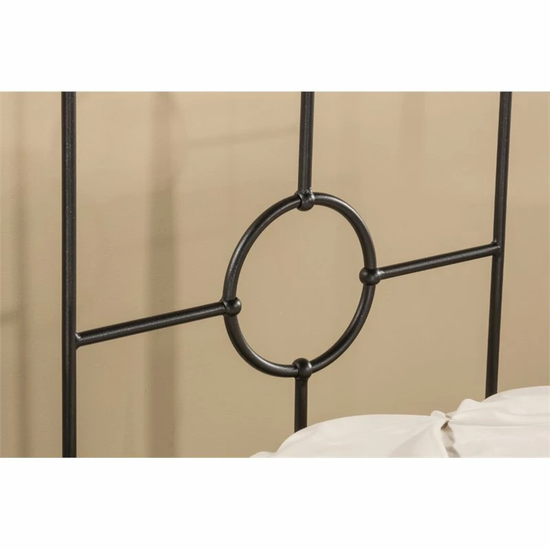 Buy 🔔 Hillsdale Trenton Twin Metal Duo Panel Headboard In Black Sparkle 👏 - Image 2