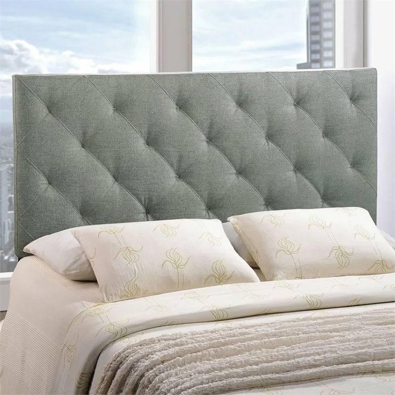 Budget π Modway Theodore Queen Tufted Panel Headboard In Gray π 2 Budget π Modway Theodore Queen Tufted Panel Headboard In Gray π - Image 2