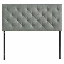 Budget 🌟 Modway Theodore Queen Tufted Panel Headboard In Gray 🌟