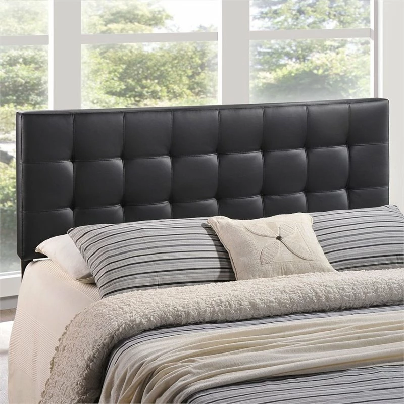 Promo ⭐ Modway Lily Queen Vinyl Tufted Panel Headboard In Black ✔️ - Image 2