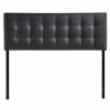 Promo ⭐ Modway Lily Queen Vinyl Tufted Panel Headboard In Black ✔️