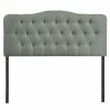 Buy 🔔 Modway Annabel Queen Tufted Panel Headboard In Gray 🧨