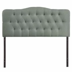 Buy 🔔 Modway Annabel Queen Tufted Panel Headboard In Gray 🧨