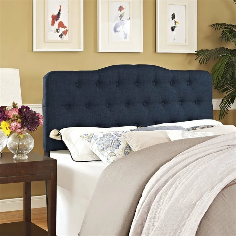 Brand new ๐ Modway Annabel Queen Tufted Panel Headboard In Navy ๐งจ - Image 4
