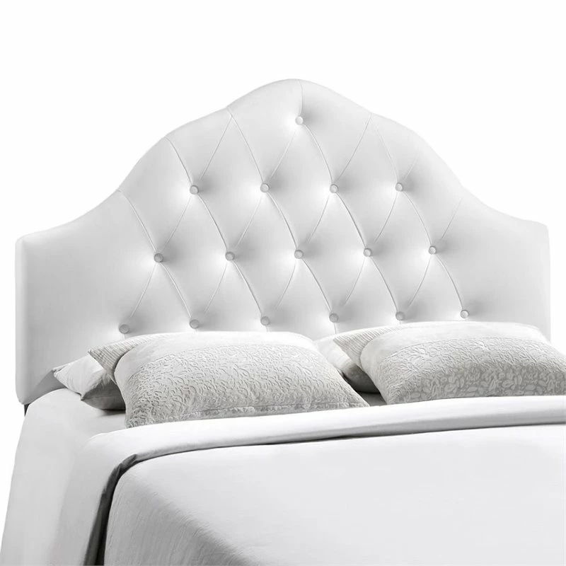 Cheapest 🔥 Modway Sovereign Full Vinyl Tufted Panel Headboard In White ⌛ - Image 3