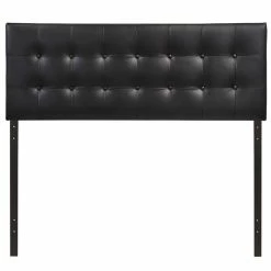 Promo 👍 Modway Emily Queen Vinyl Panel Headboard In Black 💯