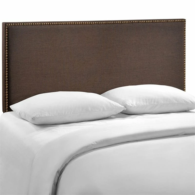 Cheapest 🔥 Modway Region Upholstered Queen Panel Headboard In Dark Brown ❤️ - Image 3