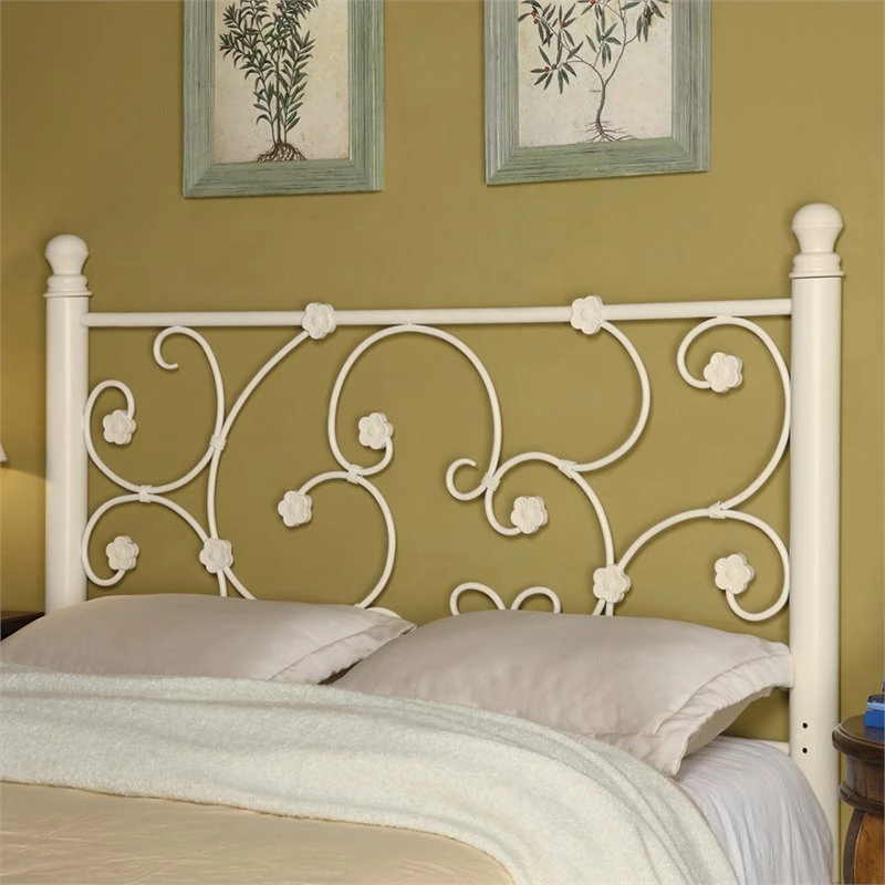 Coupon ๐ฅฐ Bowery Hill Full Queen Metal Headboard In White ๐ฏ