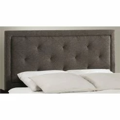 Discount ✔️ Atlin Designs Upholstered Twin Panel Headboard In Black ⌛