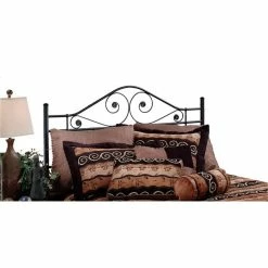 Cheap 👍 Hawthorne Collections King Metal Headboard In Black 🧨