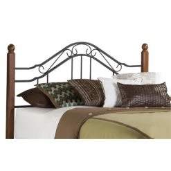 Best reviews of 😉 Bowery Hill Full Queen Poster Spindle Headboard With Rails In Black 💯