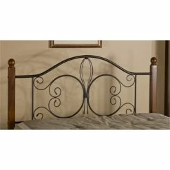 Cheap ⭐ Bowery Hill King Poster Spindle Headboard With Frame In Textured Black 💯