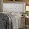 Buy 😍 Coaster Andenne Tufted King California King Panel Headboard In White ❤️