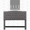 Best Sale ⌛ Elle Décor Elle Decor Queen Tufted Panel Headboard In Gray 💯
