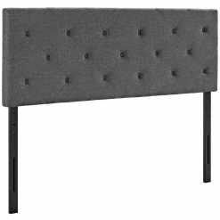 Coupon 🔔 Modway Terisa Fabric Upholstered King Headboard In Gray ⭐