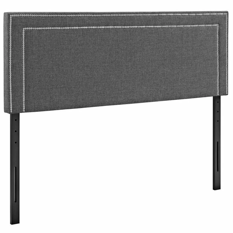 Best Pirce ⭐ Modway Jessamine Fabric Upholstered Full Headboard In Gray 🎉
