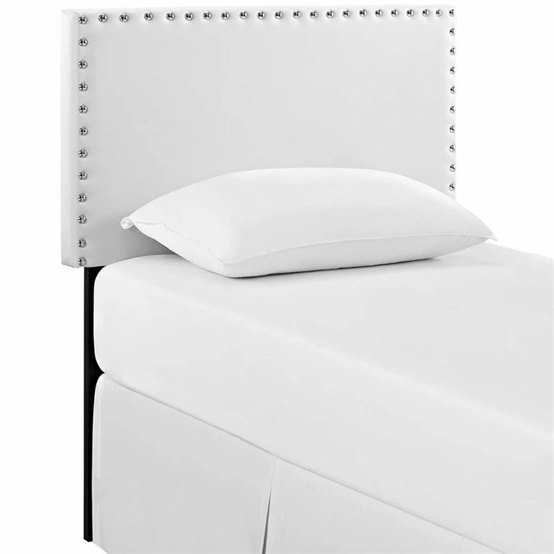 Promo 👍 Modway Phoebe Faux Leather Upholstered Twin Headboard In White 🔥 - Image 3