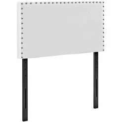 Promo 👍 Modway Phoebe Faux Leather Upholstered Twin Headboard In White 🔥