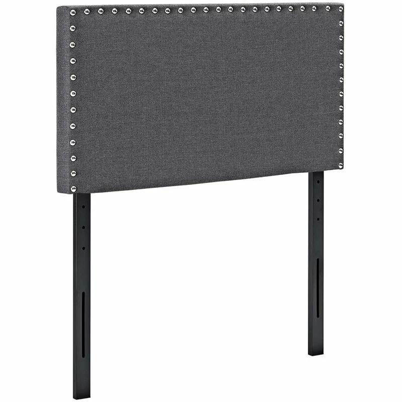 Hot Sale 🥰 Modway Phoebe Fabric Upholstered Twin Headboard In Gray 🎁
