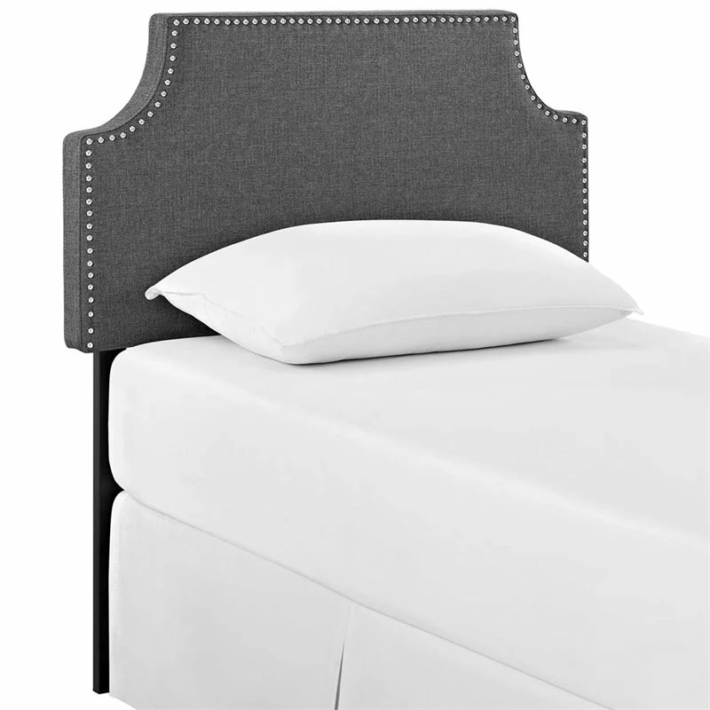 Cheapest โจ Modway Laura Fabric Upholstered Twin Headboard In Gray ๐งจ - Image 3