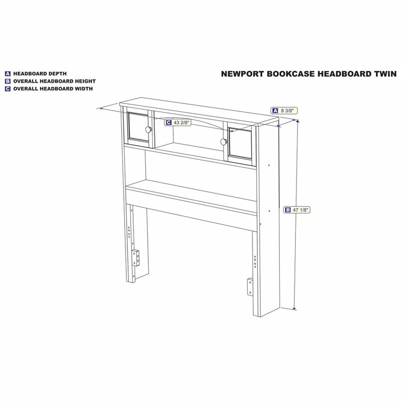 Deals ๐ฅฐ AFI Newport Twin Bookcase Headboard In Espresso ๐ฅ - Image 3