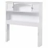 Hot Sale 🔥 AFI Newport Twin Bookcase Headboard In White 🎉