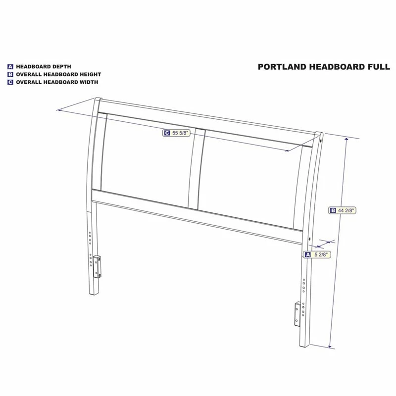 Discount ๐ฏ AFI Portland Full Sleigh Headboard In White ๐งจ - Image 3