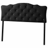 Outlet ✔️ Baxton Studio Rita Faux Leather Tufted Full Panel Headboard In Black ⭐