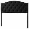 Buy 🥰 Baxton Studio Myra Faux Leather Tufted Queen Panel Headboard In Black 😀