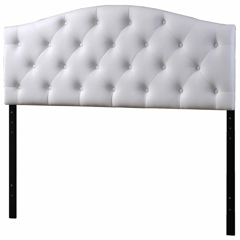 Best Pirce ๐ Baxton Studio Myra Faux Leather Tufted Queen Panel Headboard In White ๐