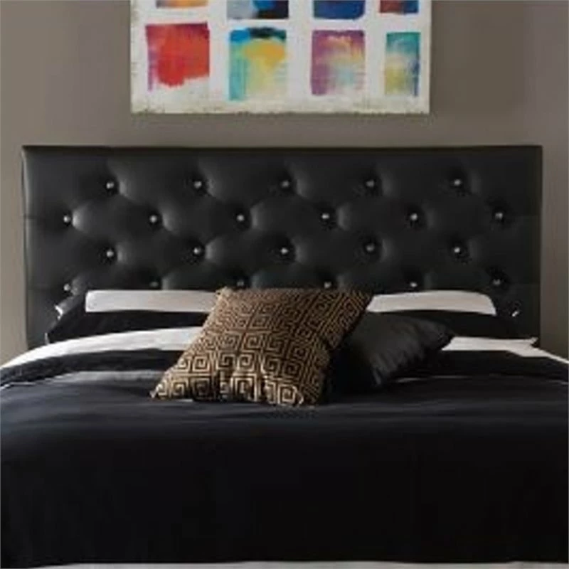 New 👍 Baxton Studio Viviana Faux Leather Tufted Full Panel Headboard 🛒 - Image 2