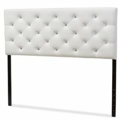 Flash Sale 😀 Baxton Studio Viviana Faux Leather Tufted Full Panel Headboard ⭐