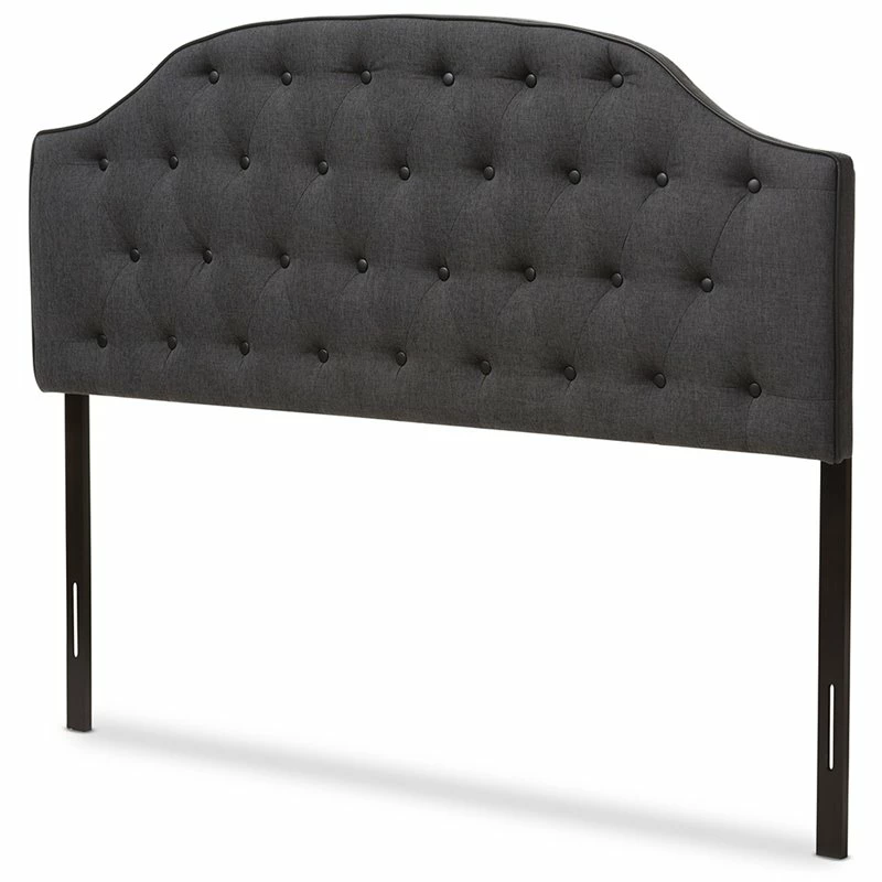 Outlet ๐ Baxton Studio Windsor Tufted Queen Panel Headboard In Dark Gray ๐