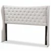 Best deal 😉 Baxton Studio Cadence Queen Winged Panel Headboard In Grayish Beige 😀