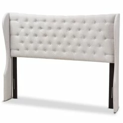 Best deal 😉 Baxton Studio Cadence Queen Winged Panel Headboard In Grayish Beige 😀