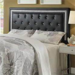 Discount ✨ Pemberly Row Faux Leather King California King Panel Headboard 🎁