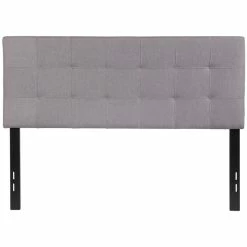 Budget โ๏ธ Flash Furniture Bedford Tufted Full Panel Headboard In Light Gray ๐งจ