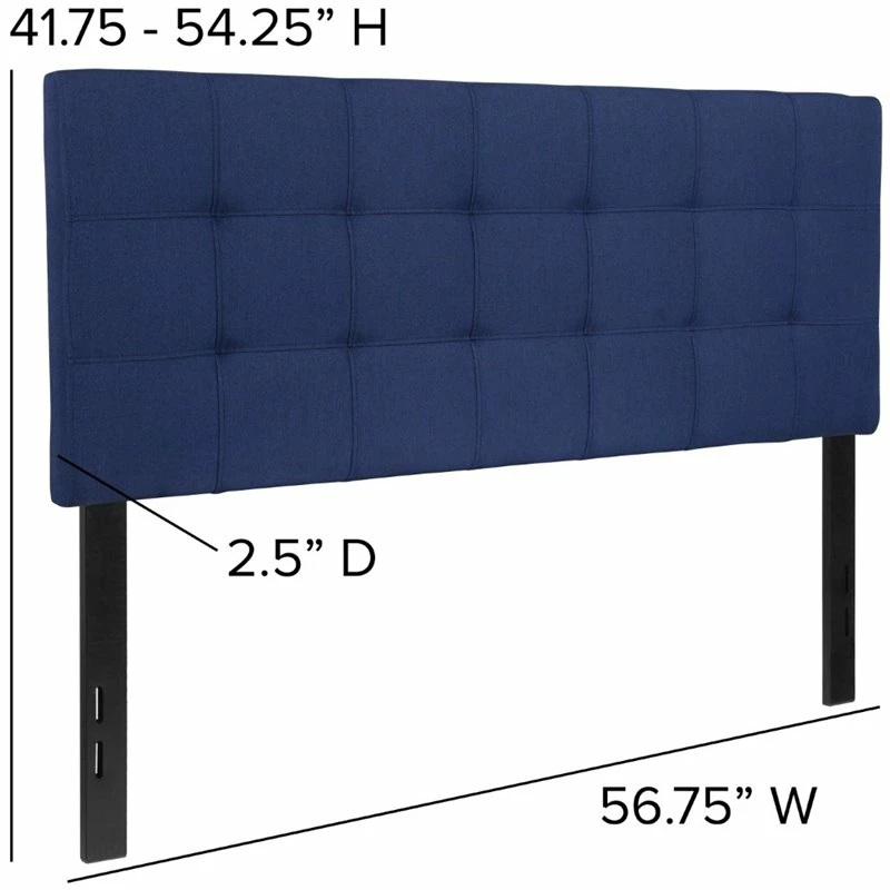 Best reviews of 😉 Flash Furniture Bedford Tufted Full Panel Headboard In Navy 🥰 - Image 7