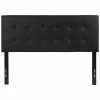 Best Sale 🔔 Flash Furniture Lennox Upholstered Full Panel Headboard In Black 🎉