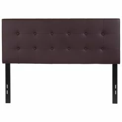 Buy 😉 Flash Furniture Lennox Upholstered Full Panel Headboard In Brown 🥰