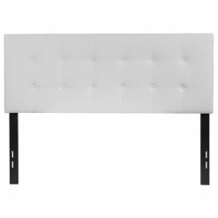 Wholesale 🥰 Flash Furniture Lennox Upholstered Full Panel Headboard In White 🌟