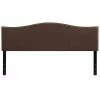 Cheap 🧨 Flash Furniture Lexington Upholstered King Panel Headboard In Dark Brown 🧨